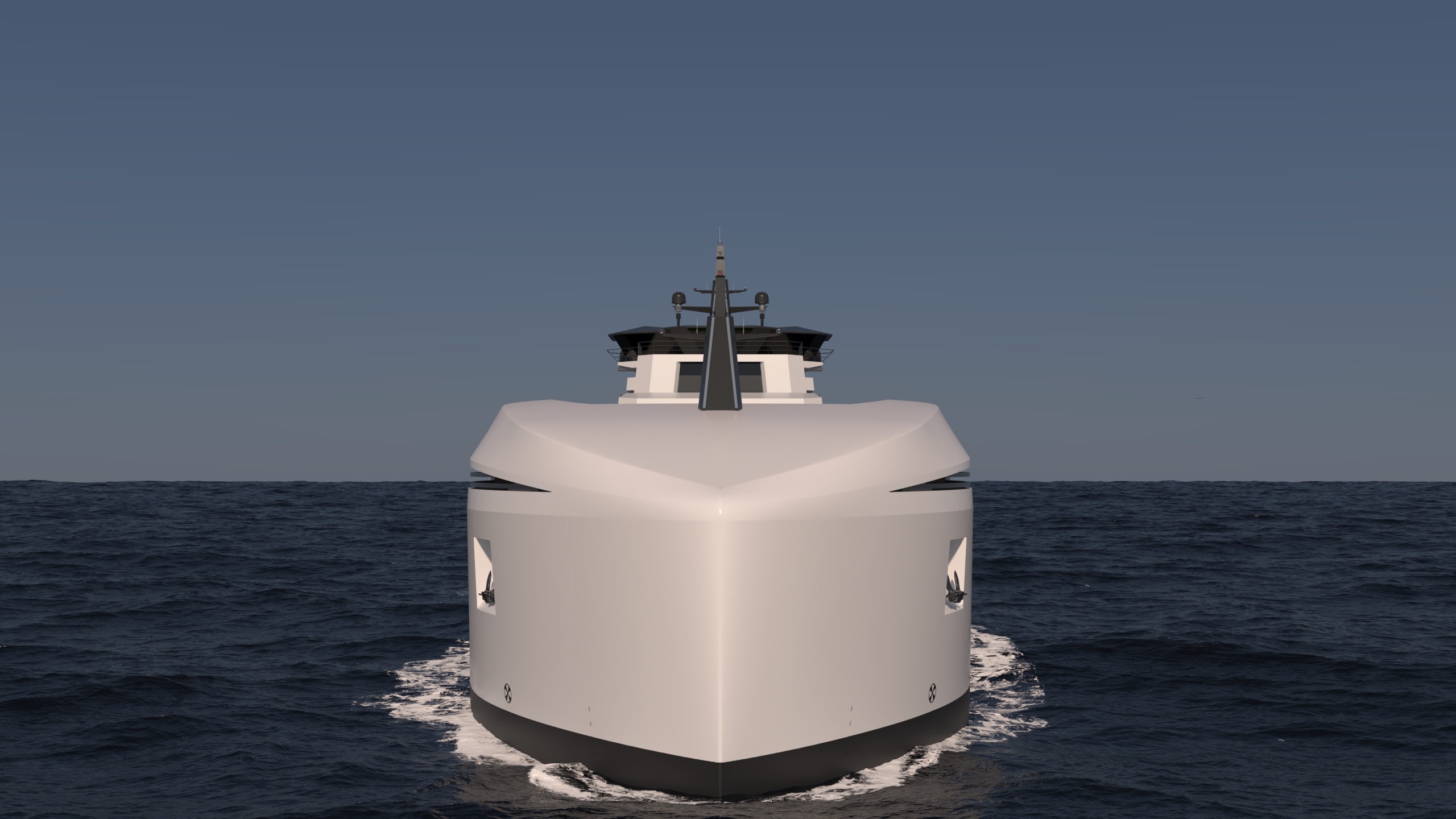 The front of the Grieg Edge ship.