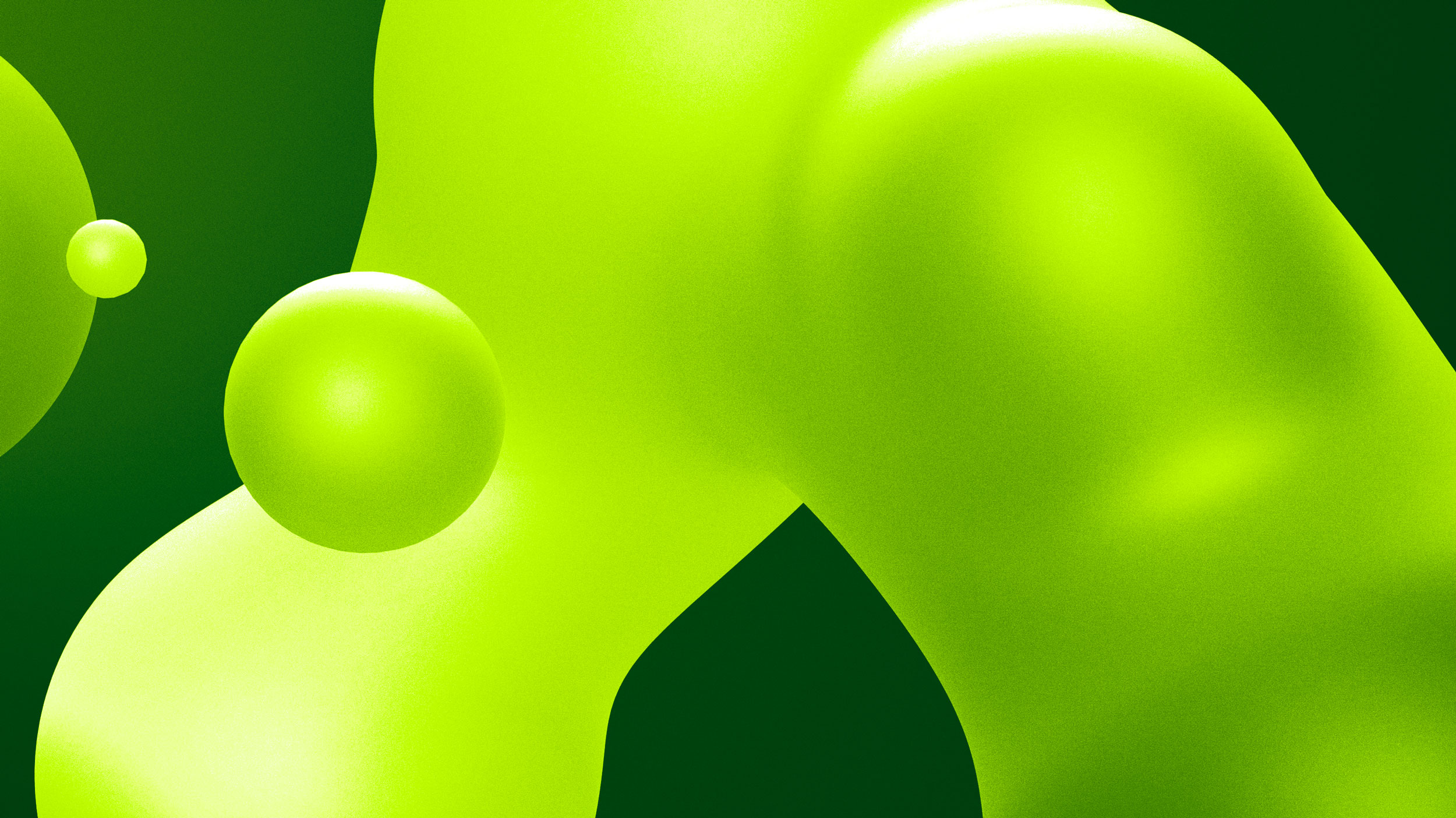 Green blobs - Graphics from North Ammonia
